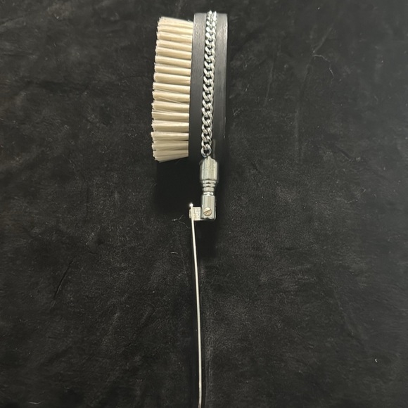 Shoe Horn Clothes Brush Swank expanding stainless combo Travel vintage1960' RARE - Picture 7 of 9